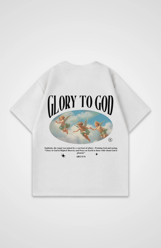 Glory to God (Engel Foto) Oversized Shirt