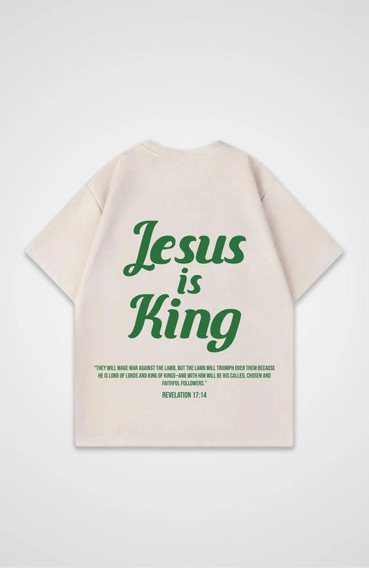 Jesus is King (OG) Grün Oversized Shirt