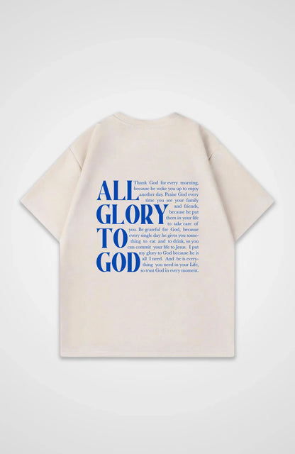 All Glory to god Oversize Shirt