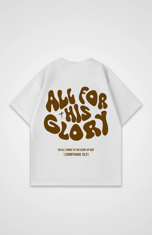 All for his Glory Braun Oversized Shirt