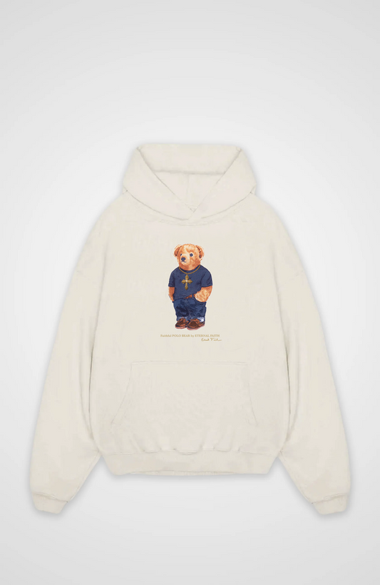 Polo Bear gouden oversized hoodie