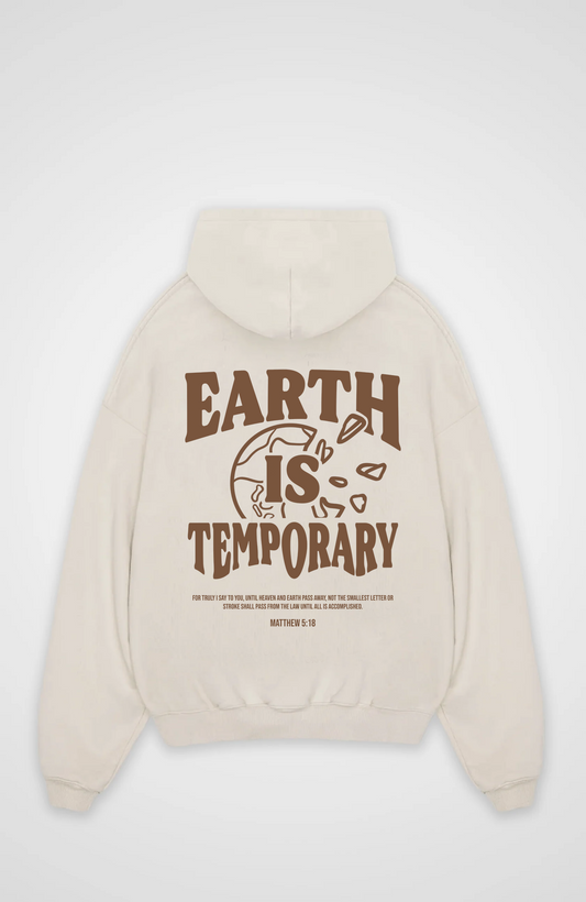 De aarde is een tijdelijke oversized hoodie