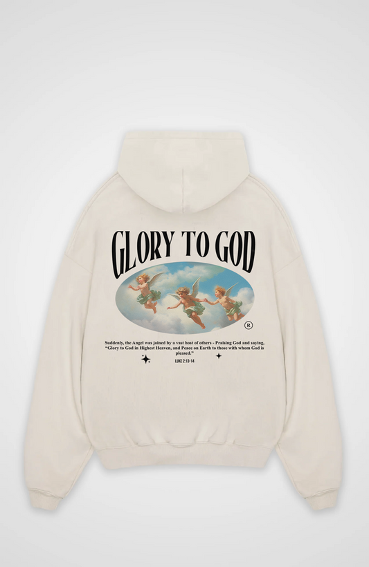 Glory to God Engel Oversized Hoodie
