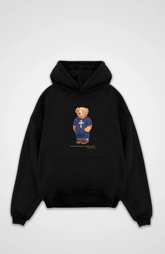 Polo Bear Silber Oversized Hoodie