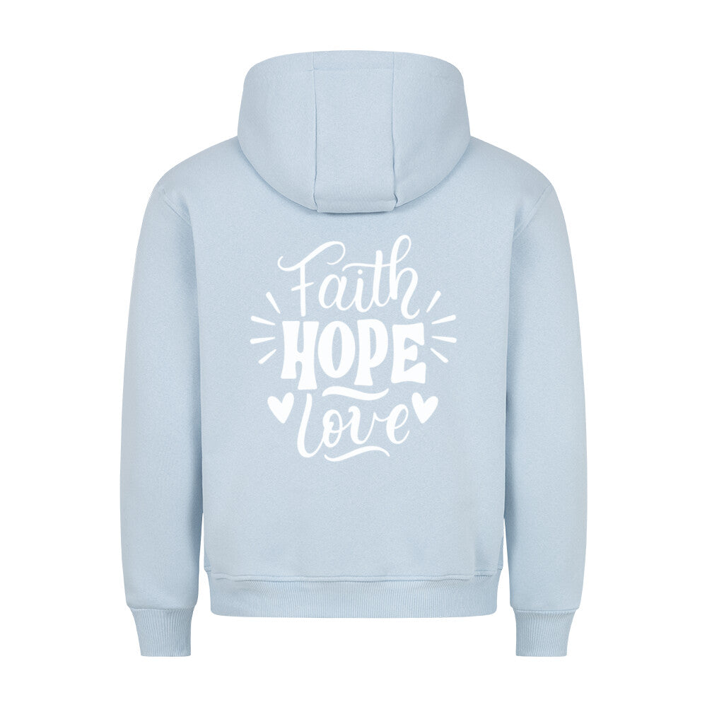 Faith Hope Love Premium Hoodie S Baby blue